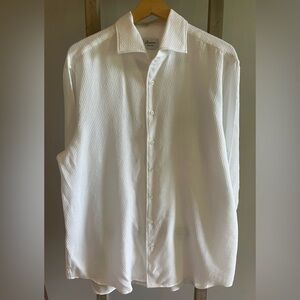 Stenstroms
Diamond Textured White Dress Shirt slim body fit
